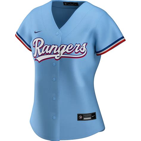 nike women's texas rangers official replica jersey|texas rangers women's jersey.